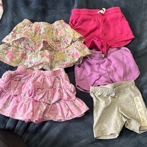 Jumping Beans & Cat & Jack - Floral, Pink, and Gray Kids Shorts and Skorts